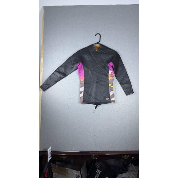 Billabong x Andy Warhol Wetsuit Jacket Neoprene Back Zip Small Surf Black - Picture 1 of 14